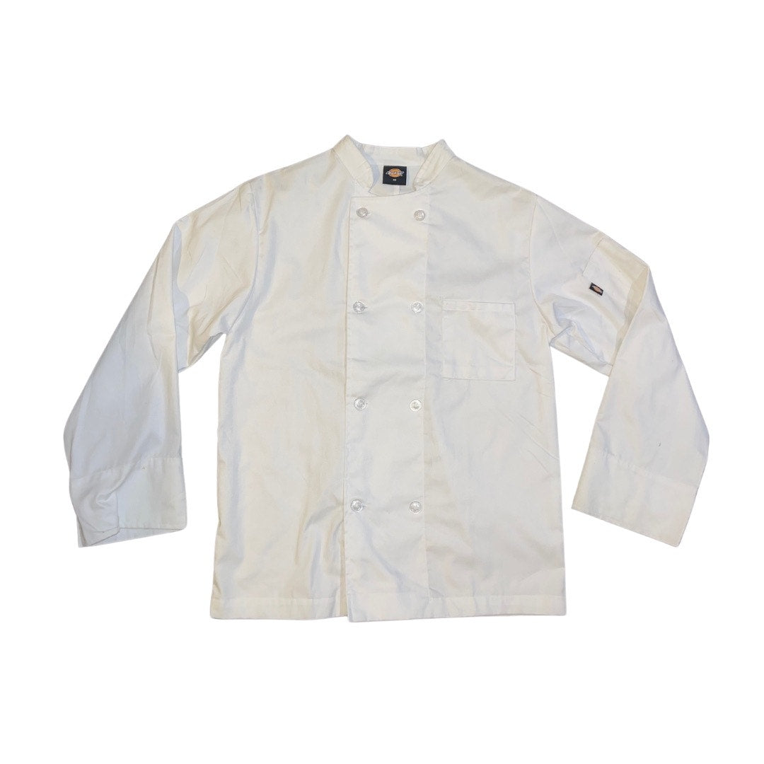Dickies Unisex Culinary jacket Long Sleeve Chef's Coat White Size XS