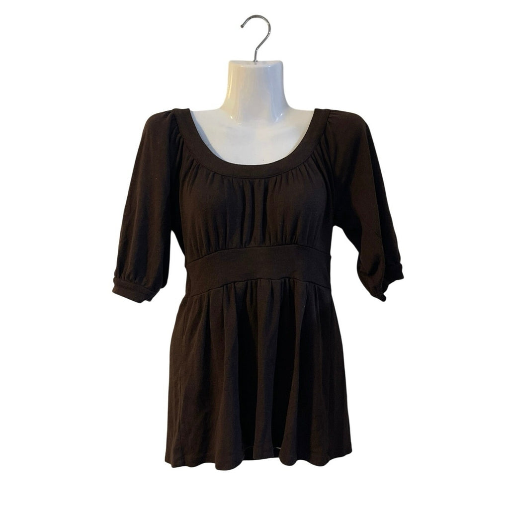 INC International Concepts Empire Waist Babydoll Blouse SZ S Y2K Streetwear
