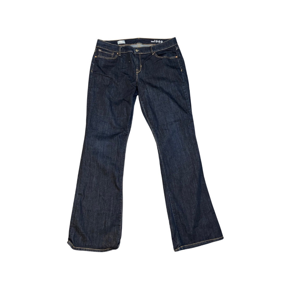 Gap 1969 Women Jeans Denim Pants Size 34L Sexy Boot Cut Flare Leg