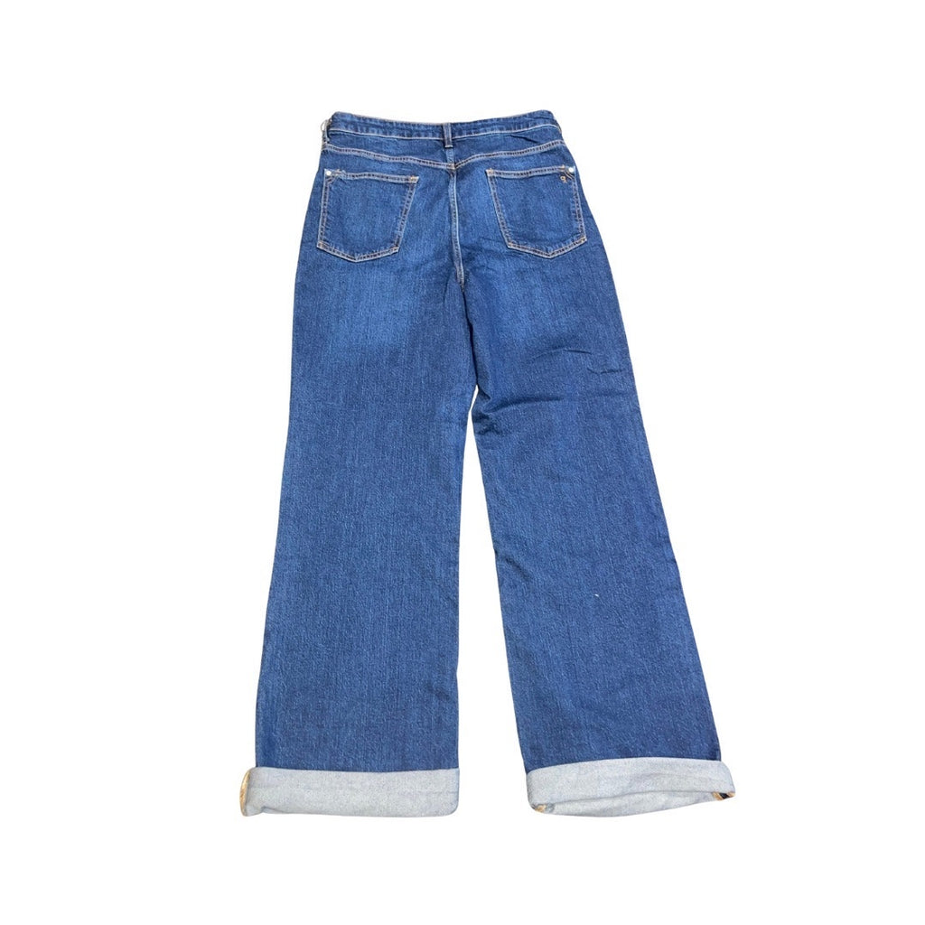 Pilcro The Austin High Rise Cuffed Wide Leg Jeans Denim Size 32 Five Pocket NWT