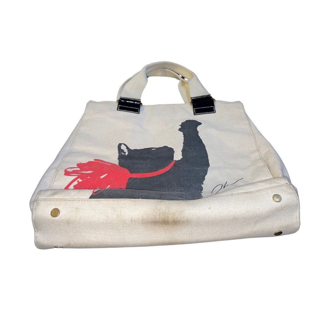 Jason Wu milu cat print canvas tote bag handbag limited edition