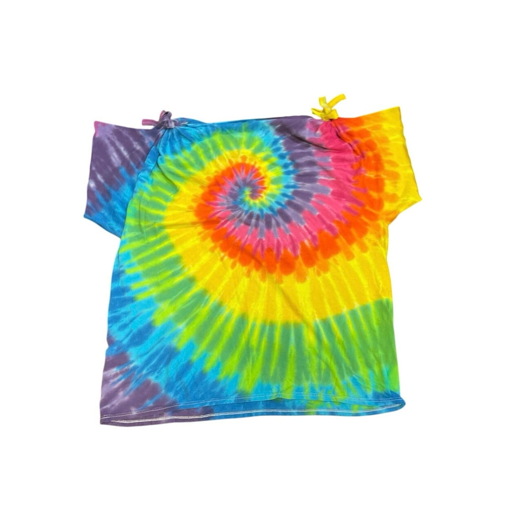 Disneyland Resort Tie Dye Graphic up-cycled T-Shirt SZ Mickey Mouse Artsy Hippie