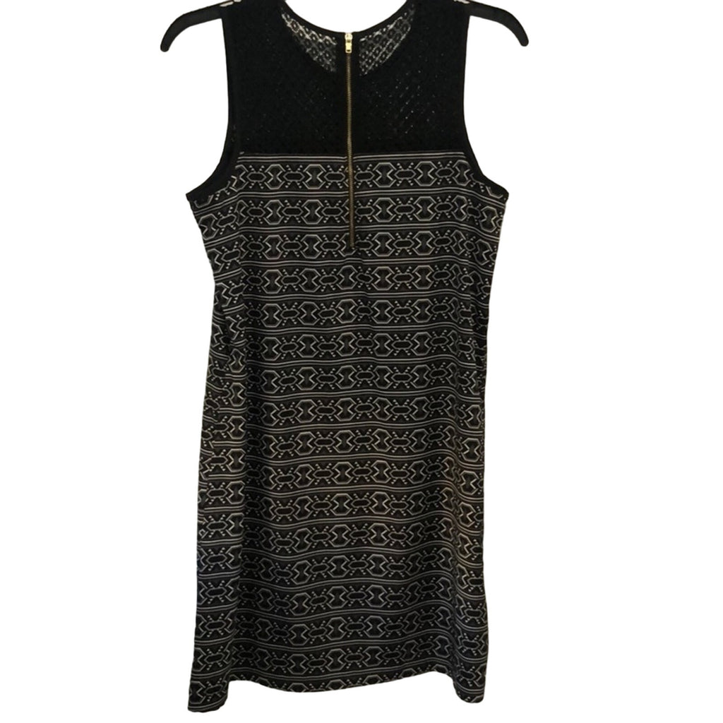Xhilaration Women's Mini Dress Sleeveless Lace front and back zip Size M