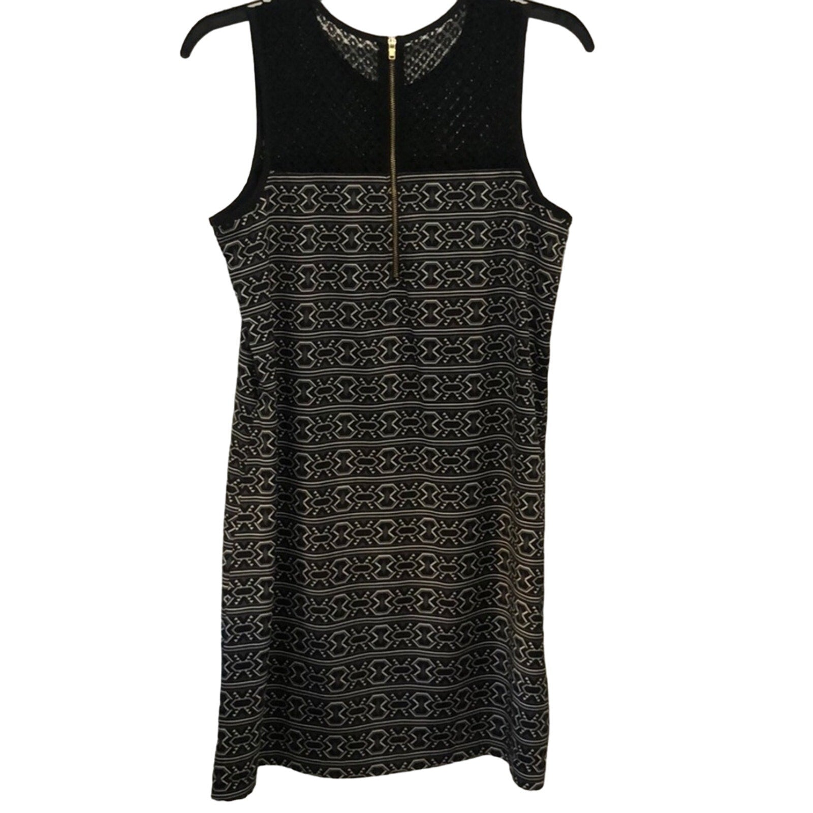Xhilaration Women's Mini Dress Sleeveless Lace front and back zip Size M