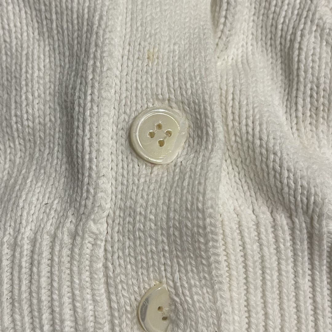 Nordstrom Individualist Sportswear V-Neck Chunky Cardigan SZ Large Vintage 90s