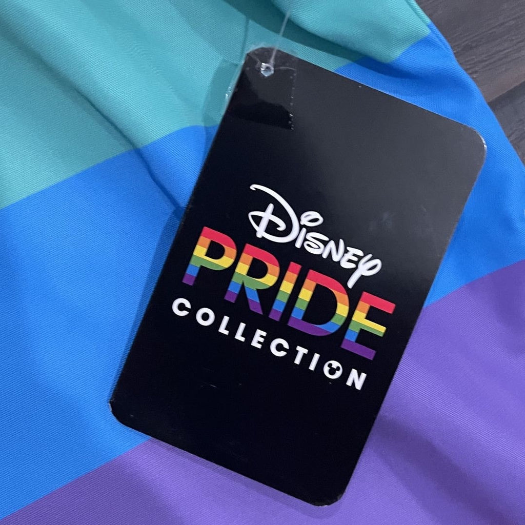 Disney Pride Collection Mickey Mouse 3/4 Zip Pullover Jacket XL NWT Windbreaker