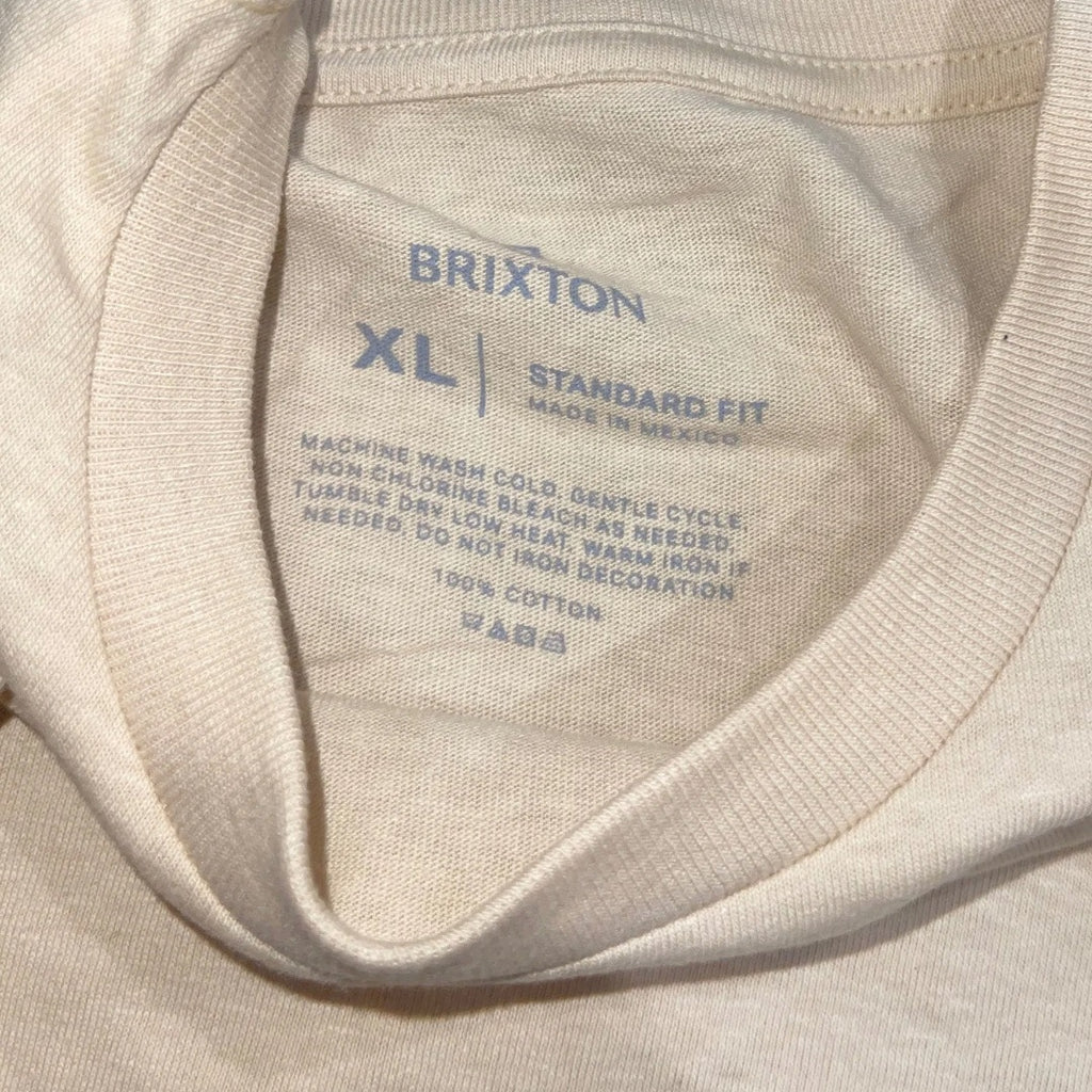 Brixton Bass brains boat Collab Standard T-Shirt 100 % Cotton Size XL NWT