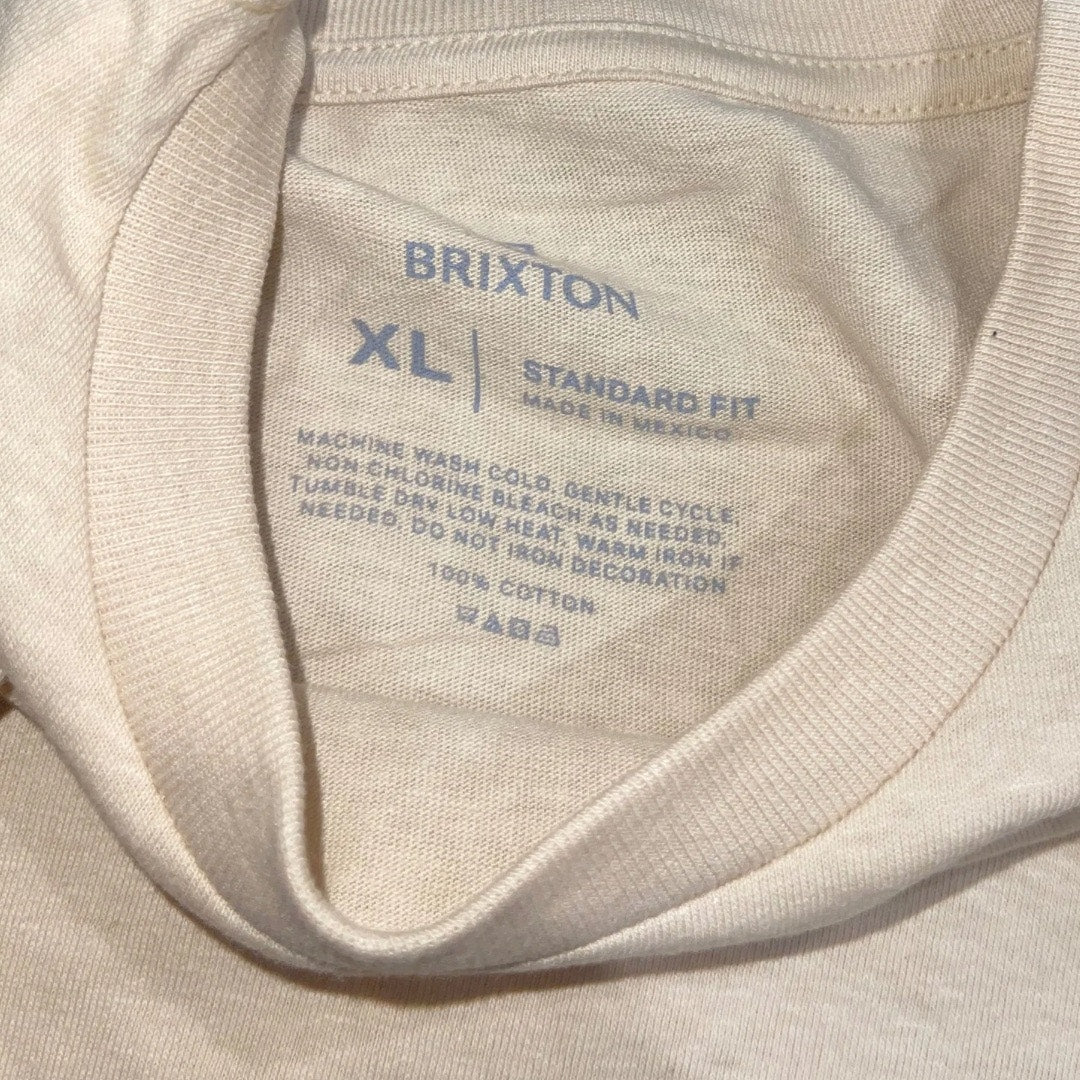 Brixton Bass brains boat Collab Standard T-Shirt 100 % Cotton Size XL NWT