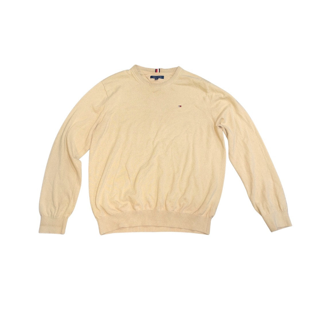 Tommy Hilfiger Logo Classic Crewneck Sweater Size XL Cotton Casual Office Preppy