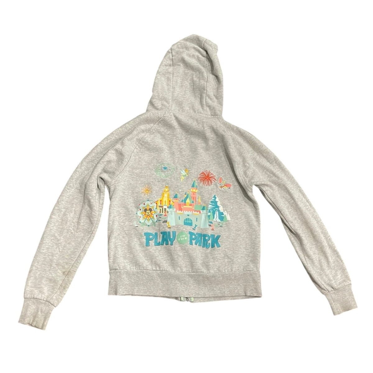 Disneyland Resort Play in the Park Full Zip Hoodie Sweater Mickey Mousse SZ S