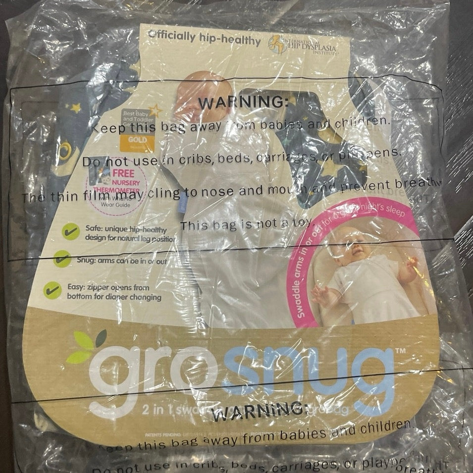 Tommee Tippee GroSnug 2-in-1 Swaddle and Newborn Grobag Sleeper Onesie NEW