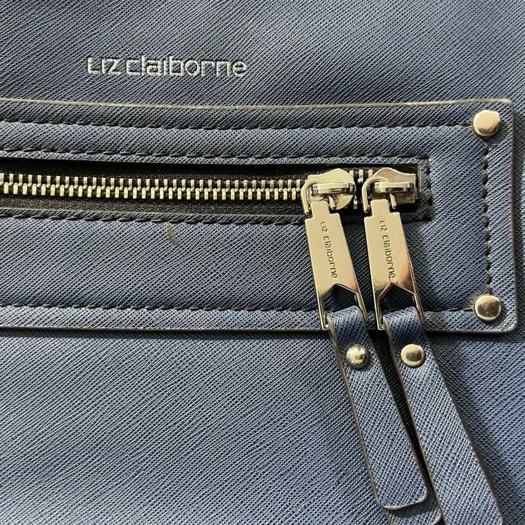 Liz Claiborne Vintage Blue Shoulder Bag Purse