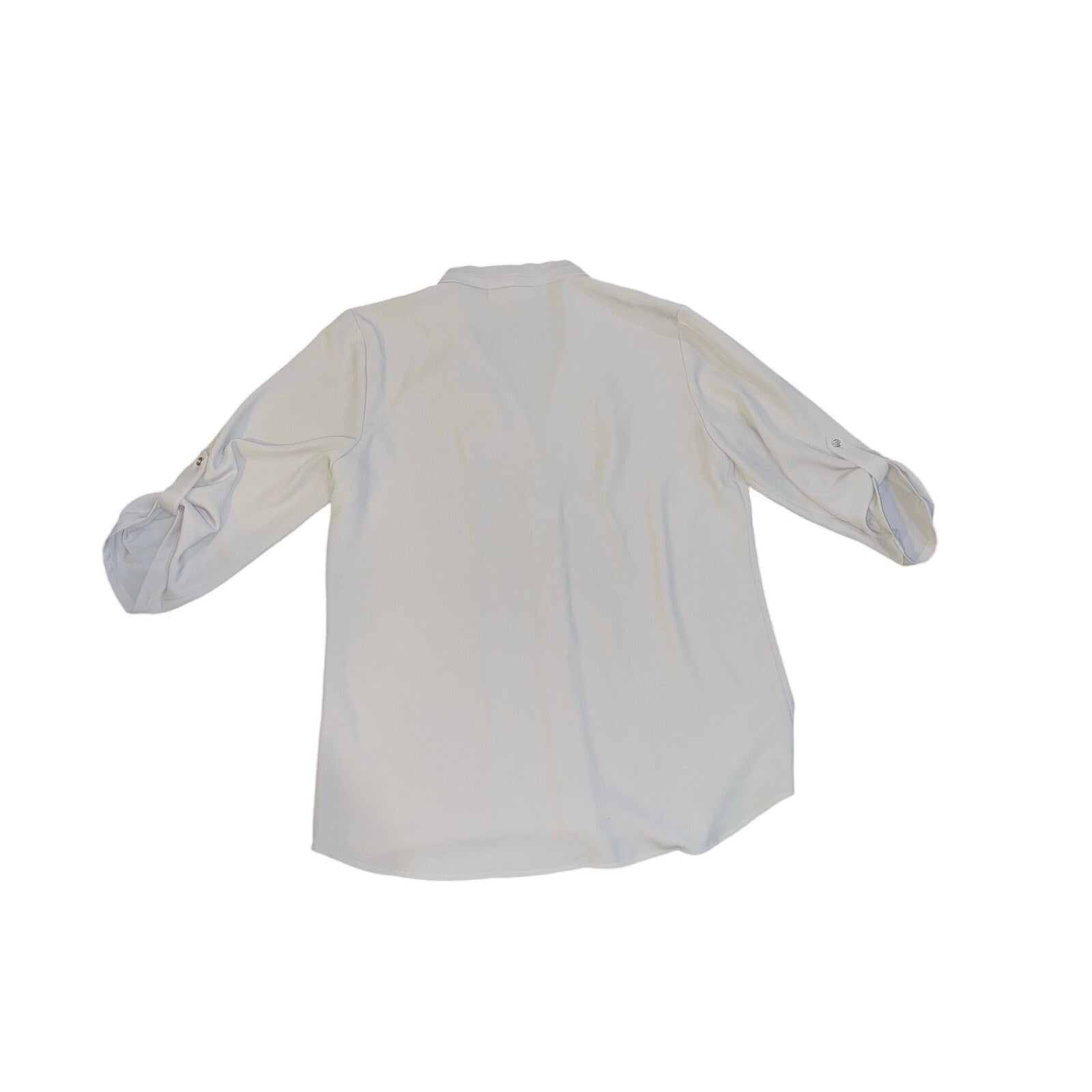Calvin Klein Blouse V-Neck 1/4 sleeves Size M