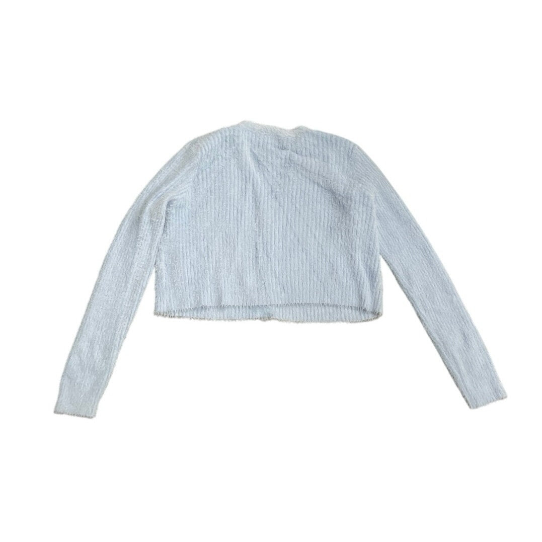 Dazy Fuzzy Knit Cropped Button Cardigan SZ S Contemporary Streetwear Y2K Trendy