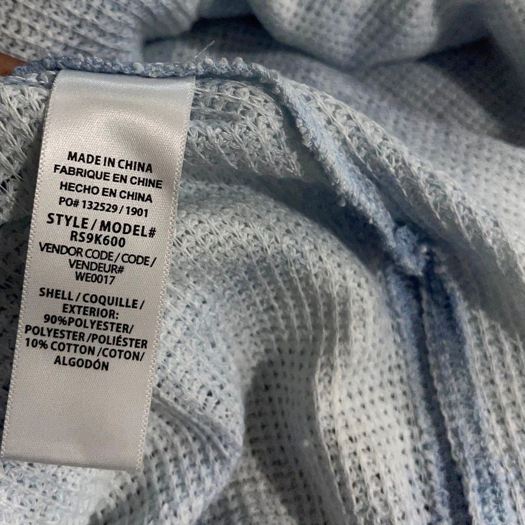 Splendid Waffle Knit Pullover Long Sleeve Crewneck Sweater Medium Ligthweight