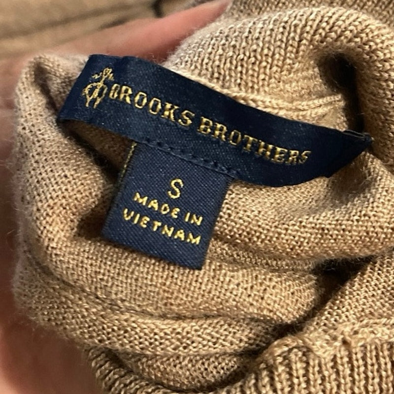 Brooks Brothers Merino Wool Turtleneck Sweater SZ S Classic Staple Preppy