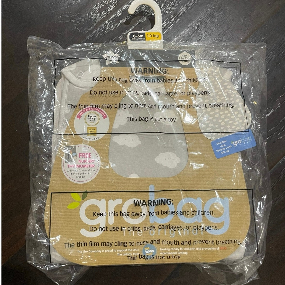 Tommee Tippee The Original GROBAG Baby Sleep Sag Onesie SZ 6-18M NWT Newborn