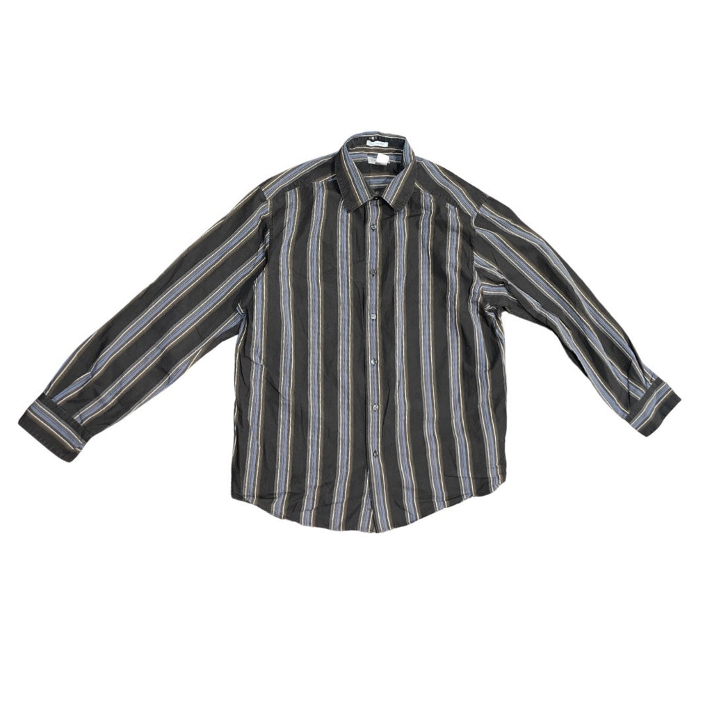 Concepts by Claiborne Striped Button Down Long Sleeve Shirt
