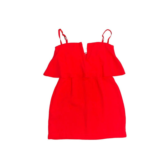 BCBGMAXAZRIA Red Berry Kate Mini Dress Convertible strapless Size 8 cocktail wedding
