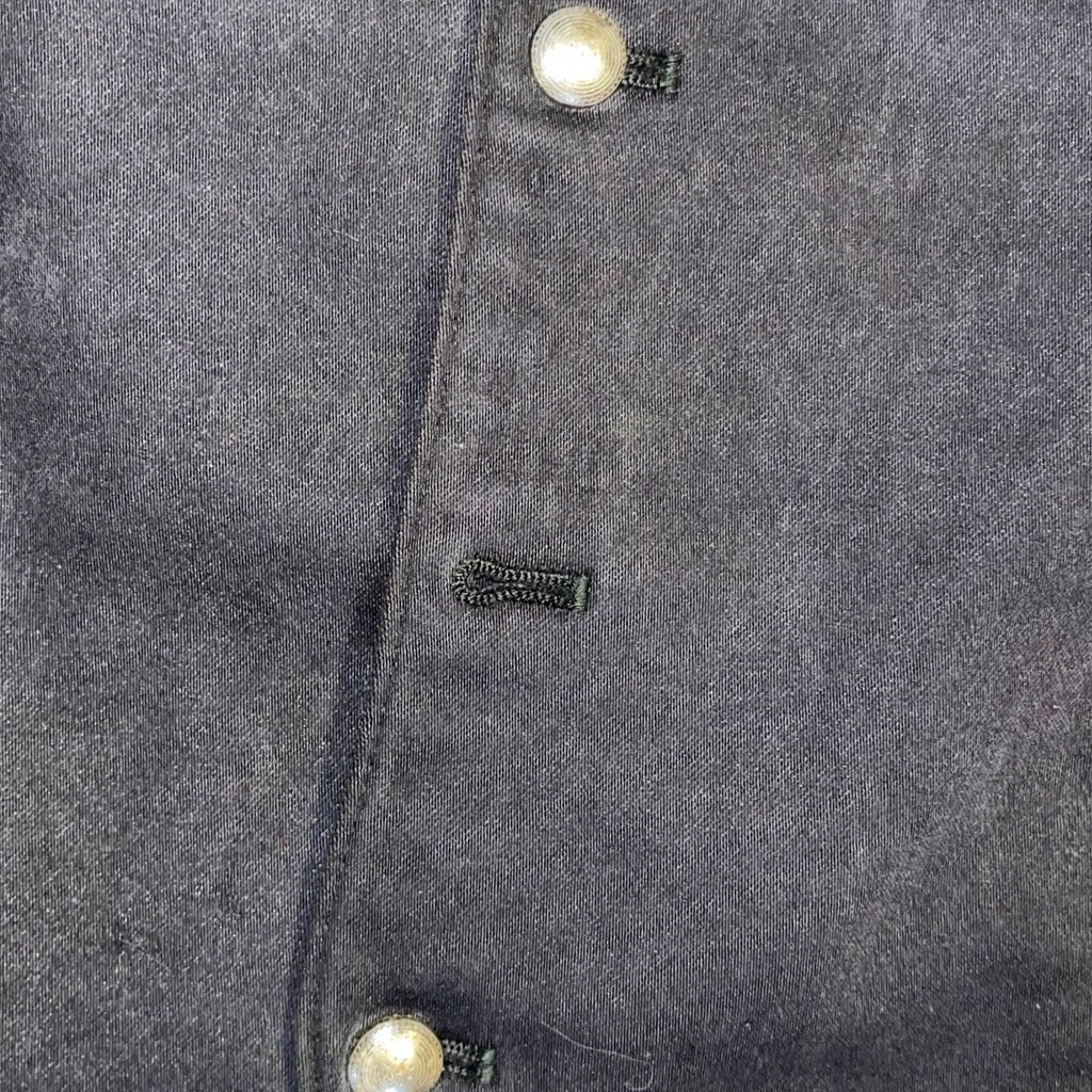 Stacy Adams Vest Waistcoat Mens Black Button V-Neck Size Medium Wedding Career