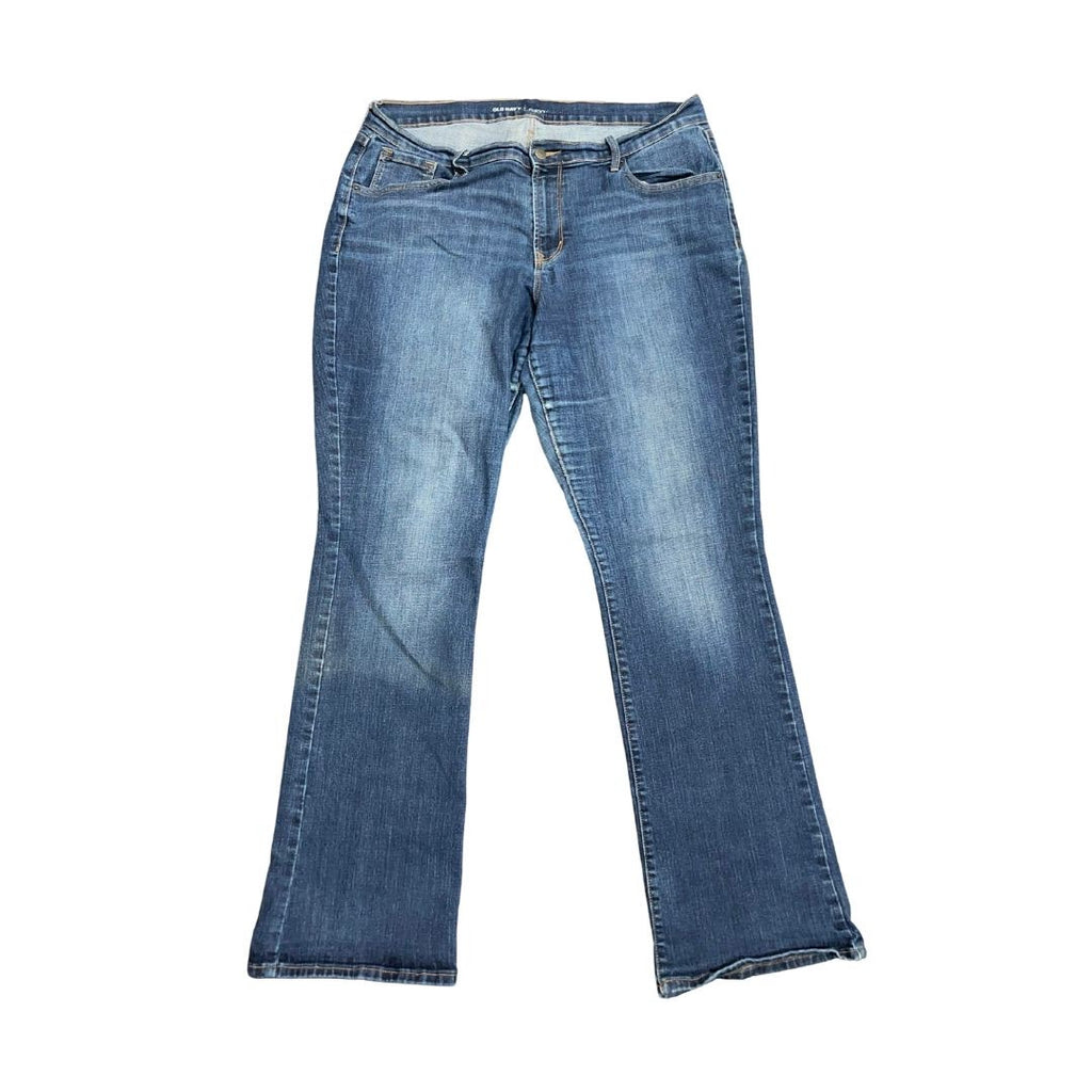 Old Navy Curvy Fit Flare Bootcut Size 16 Blue Wash Stretch Western Streetwear