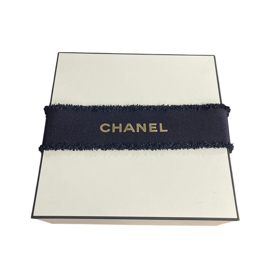 Authentic Chanel White Black Empty Square Perfume Beauty Gift Box Luxury