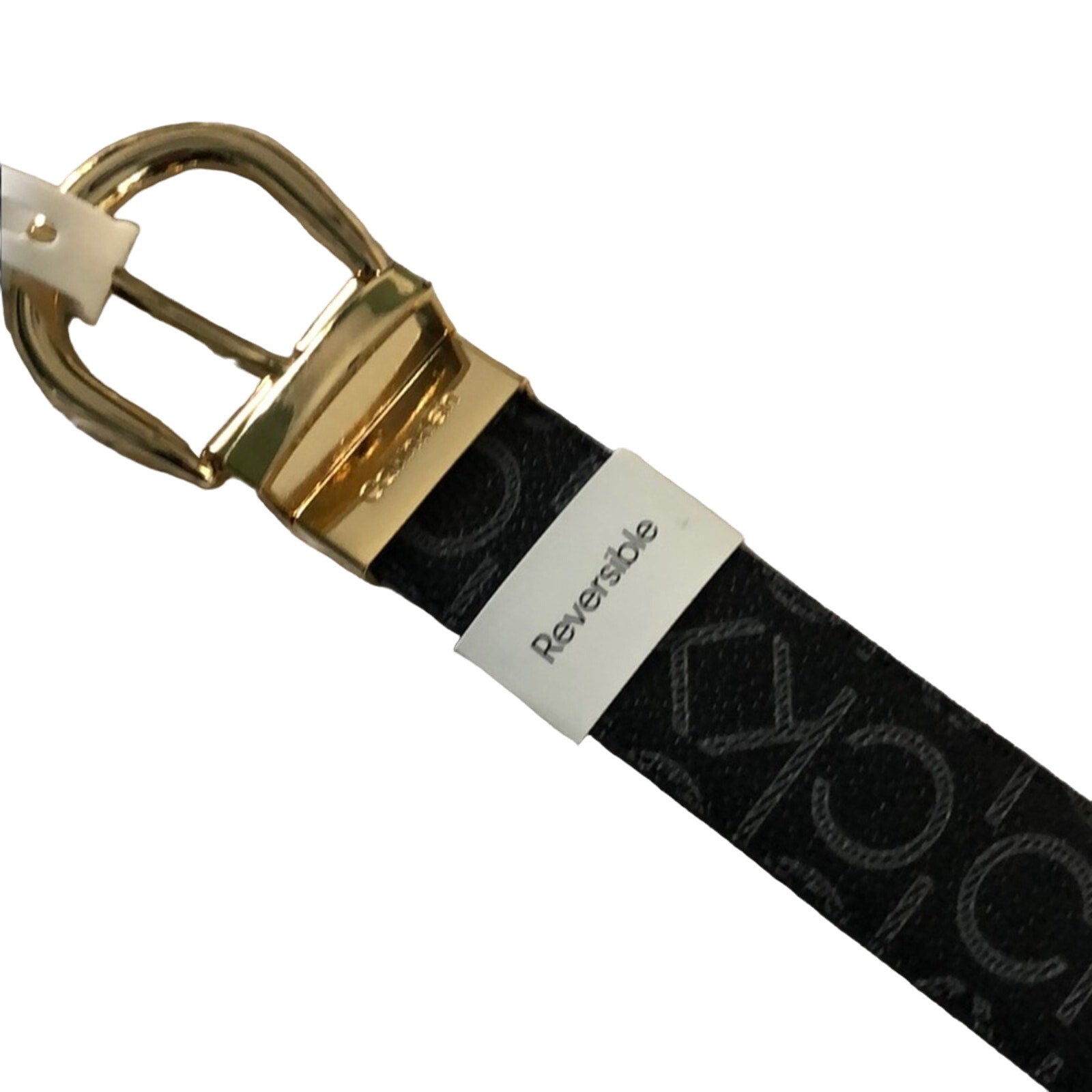 Calvin Klein CK Logo Belt Reversible Black Size Small NWT Career Casual