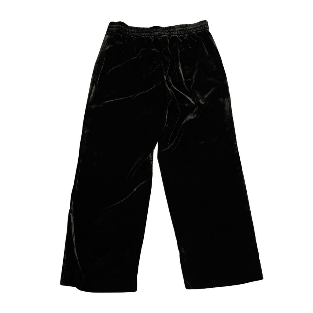 Talbots Straight Leg Black Velvet Pull-on Pants Large NWT Chic Whimsygoth