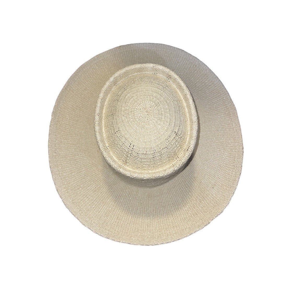 Brixton Cassidy Boater Straw Hat Natural Beige NWT SZ 7 1/2 (58CM) Adjustable