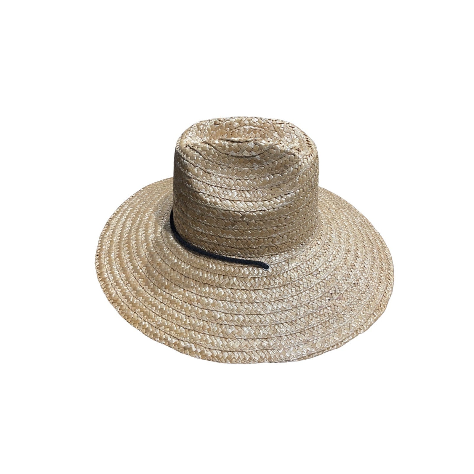 Straw Sun Hat Chin Cord Lifeguard Safari Woven Beach Garden Outdoor