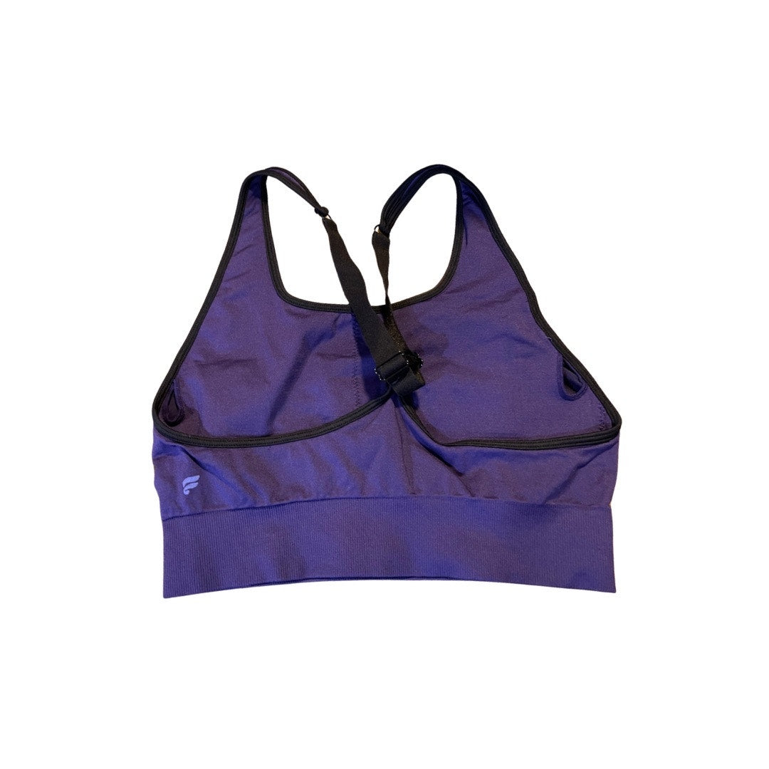Fabletics Eliza Purple Adjustable Seamless Sports Bra Size Medium Athletic