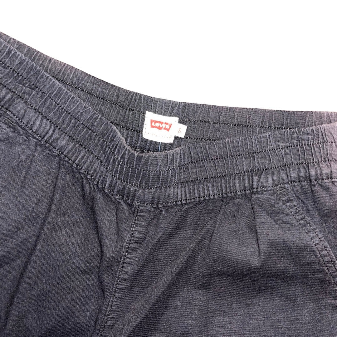 Levi's Black Pants Stretch Elastic Waist jeans joggers cargo Size Small