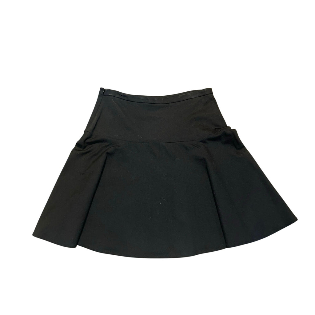 Merona Pleated Black Stretched Mini Skirt Size 6