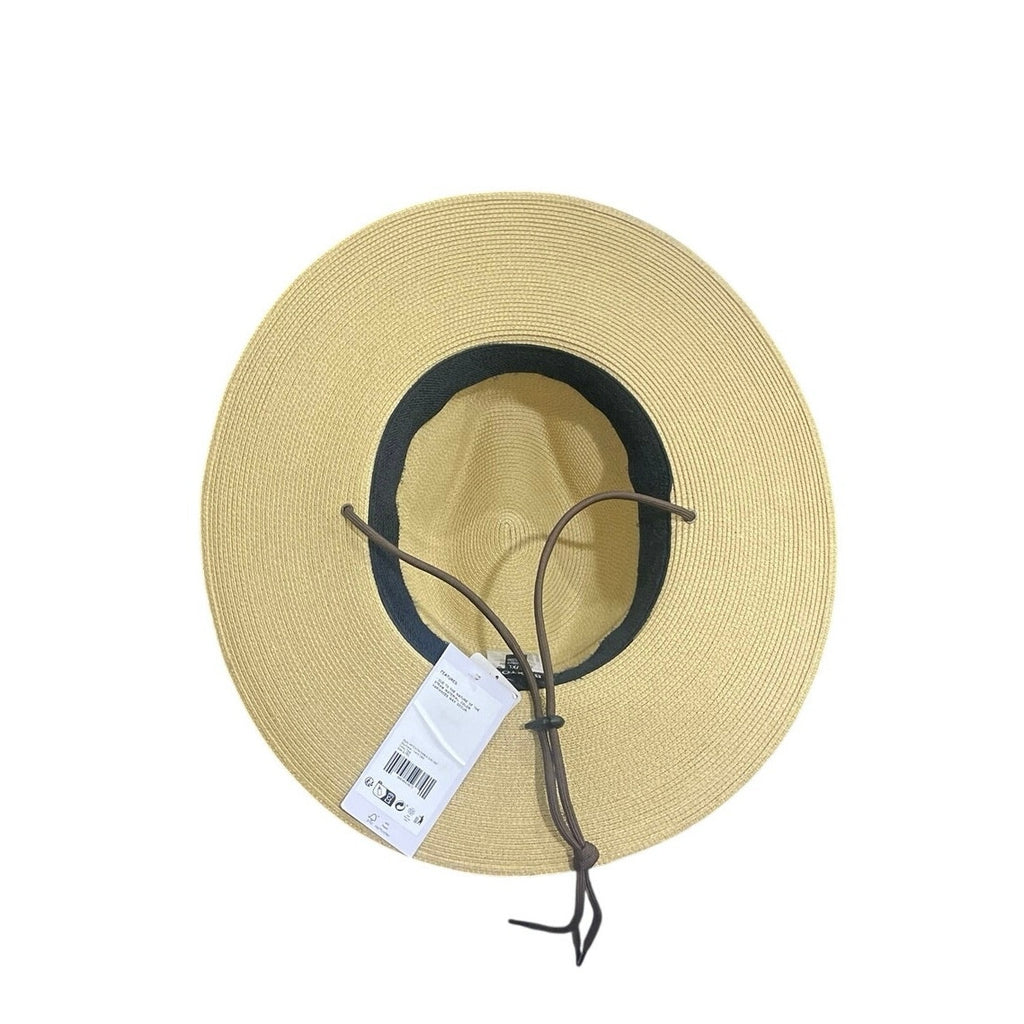 Brixton Mitch Packable Sun Hat L/XL Woven 100% Straw Adjustable Summertime NWT