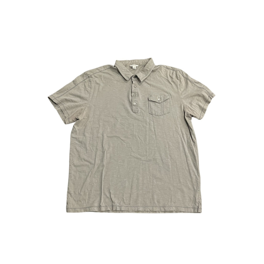 Calvin Klein Gray Polo Short Sleeve Shirt Size XL Cotton Casual Everyday wear
