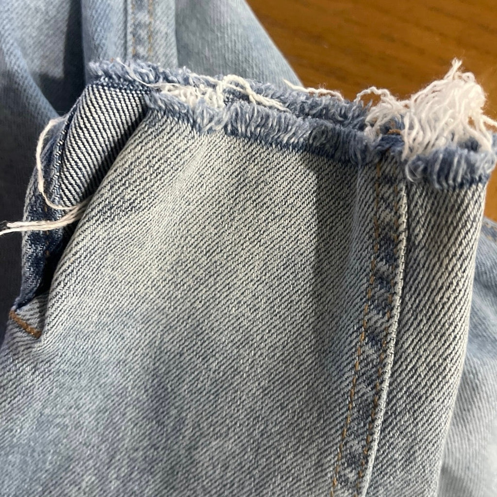 Kensie Jeans Vintage Luxe The Kelsey High Rise Skinny Jeans Raw Hem SZ 6/28