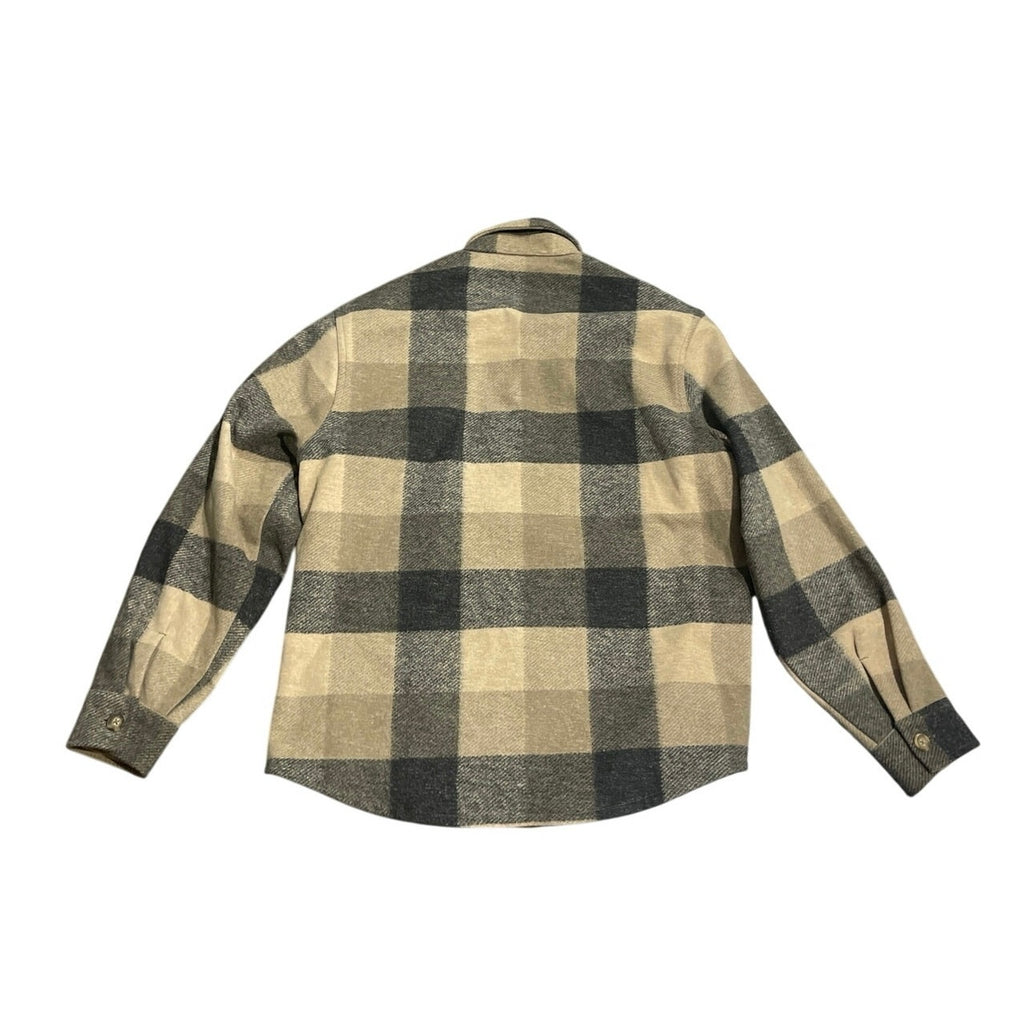 Banana Republic Button Up Long Sleeve Plaid Heavyweight Shirt Jacket Heritage