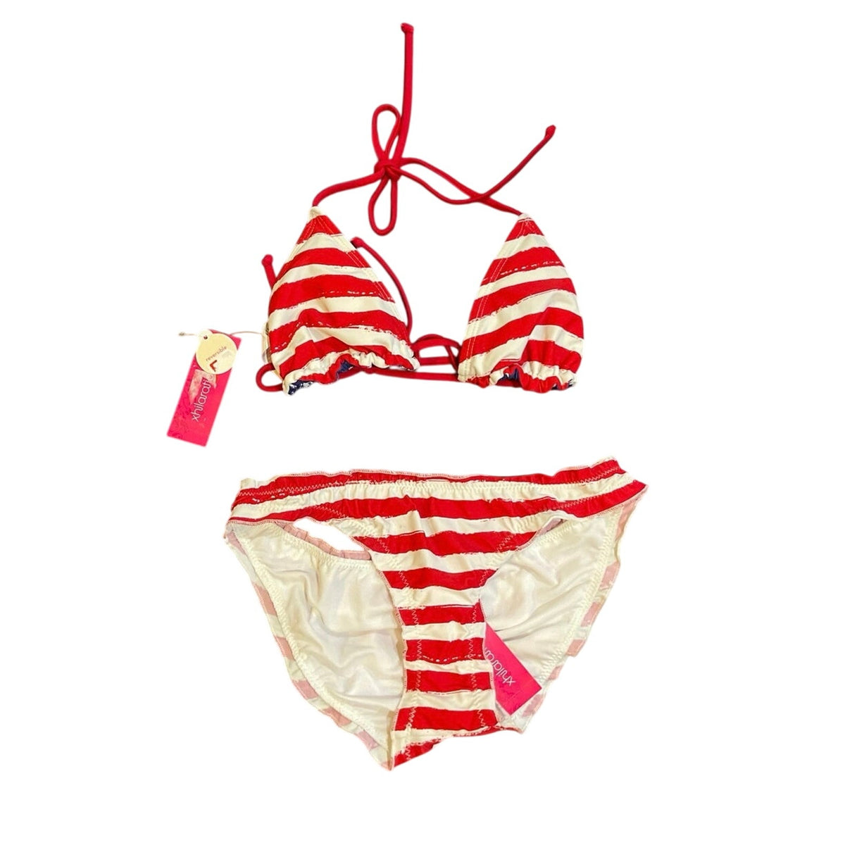Xhilaration USA Flag Bikini Swim Set SZ XS NWT Swimwear Beach Vacation