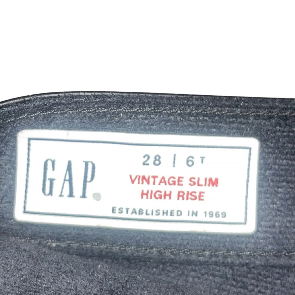 Gap Faux Leather Vintage Slim High Rise Pants Size 28 NWT Stretch Classy Chic