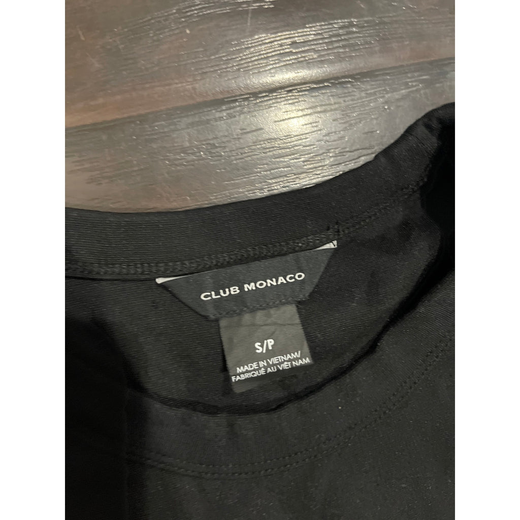 Club Monaco Lot of Two Black Shirts SZ S Casual Minimalist Chic Preppy