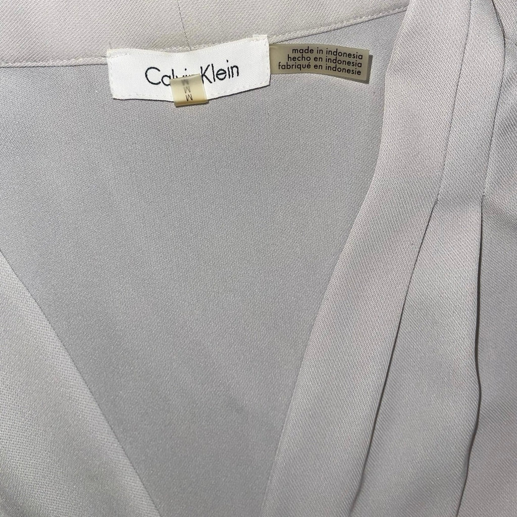 Calvin Klein Blouse V-Neck 1/4 sleeves Size M