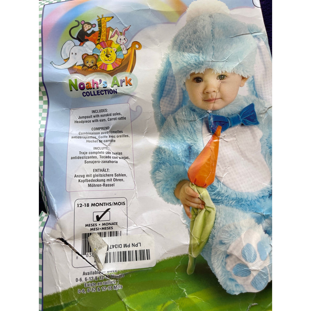 Rubie's Noah's Ark Lil Wabbit Rabbit Baby Costume SZ 12-18 Months Halloween