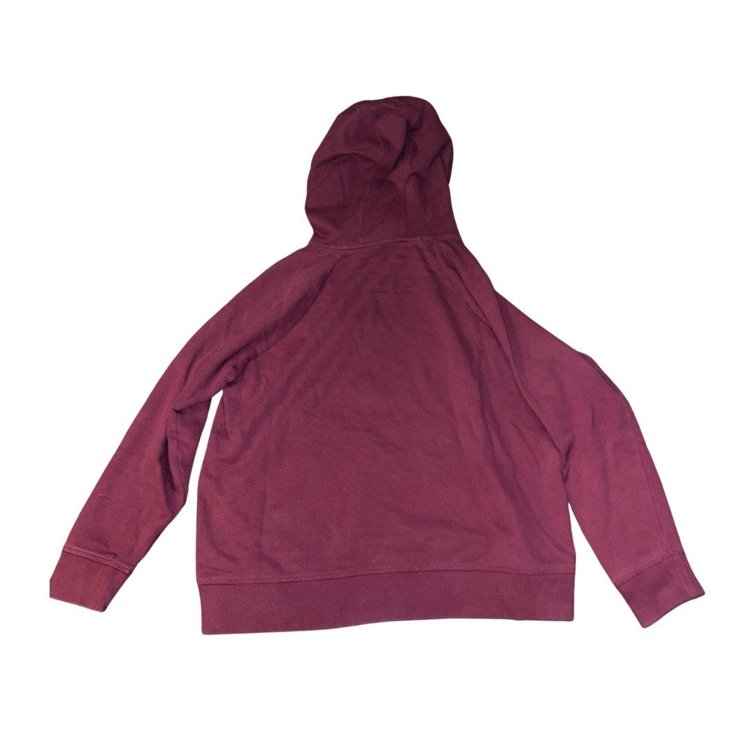Under Armour Rival Fleece Pullover Hoodie Burgundy SIze Large Athletic Wear