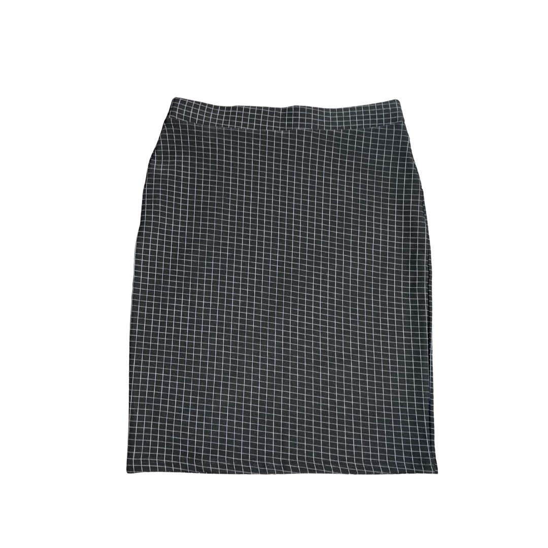 Maze Collection Windowpane Pencil Skirt Pull on Size Larger Career office