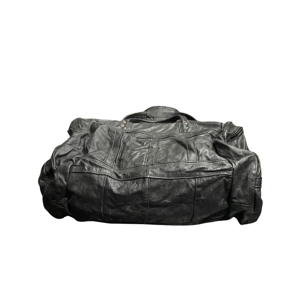 Genuine Leather Vintage Duffle Travel Bag Made in Mexico Luggage Weekender