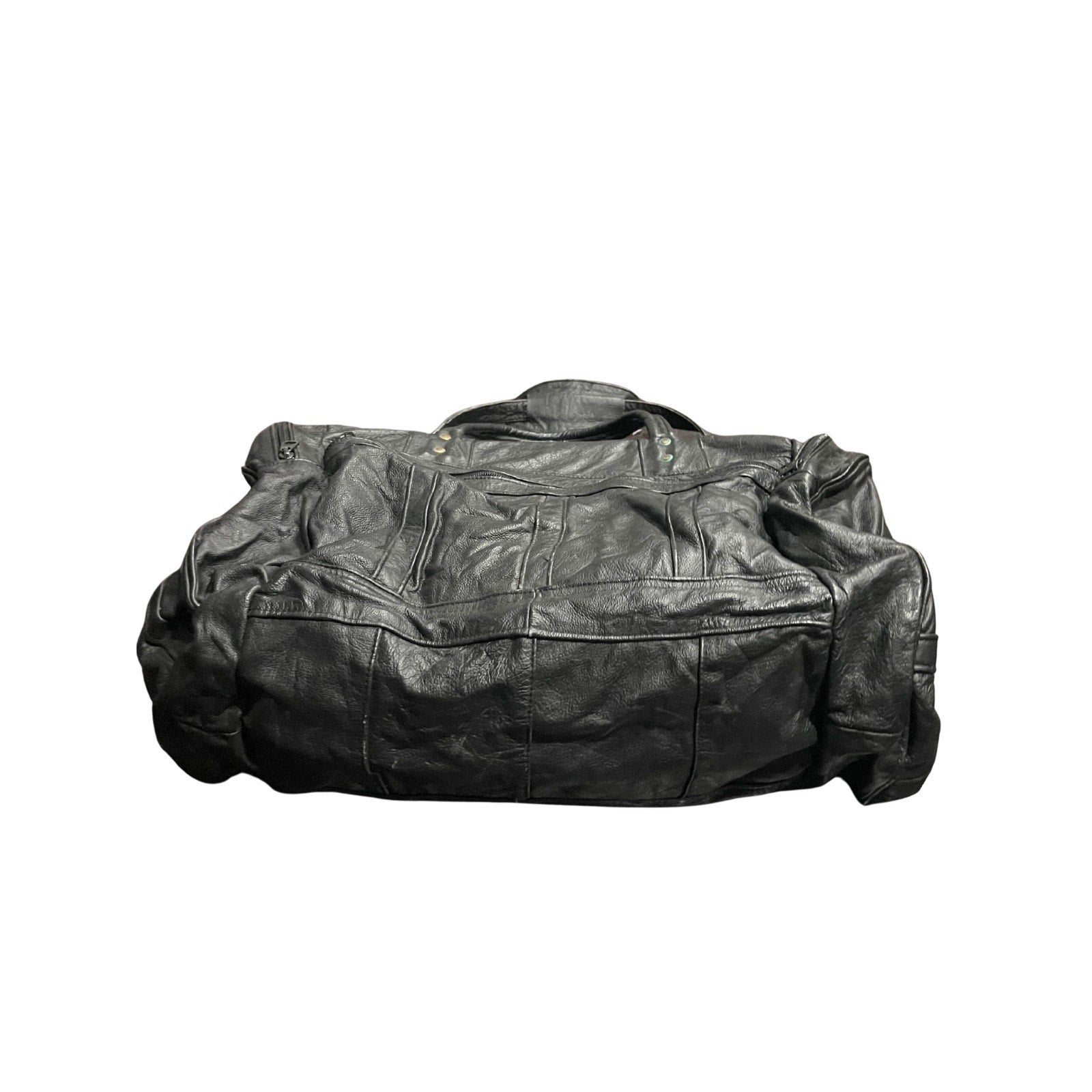 Genuine Leather Vintage Duffle Travel Bag Made in Mexico Luggage Weekender