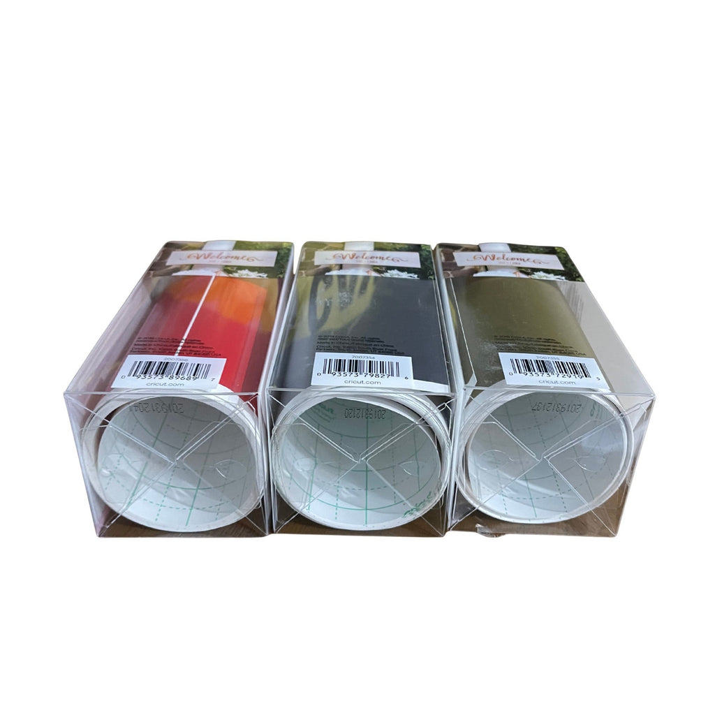 Cricut Joy Smart Vinyl Lot of 3 Permanent 10 Feet Gold Gray Red NWT Crafts DIY