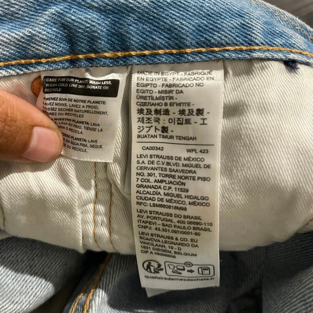 Levi's 501 Button Fly Straight Leg Denim Jeans 33X30 Outwear Classic Streetwear
