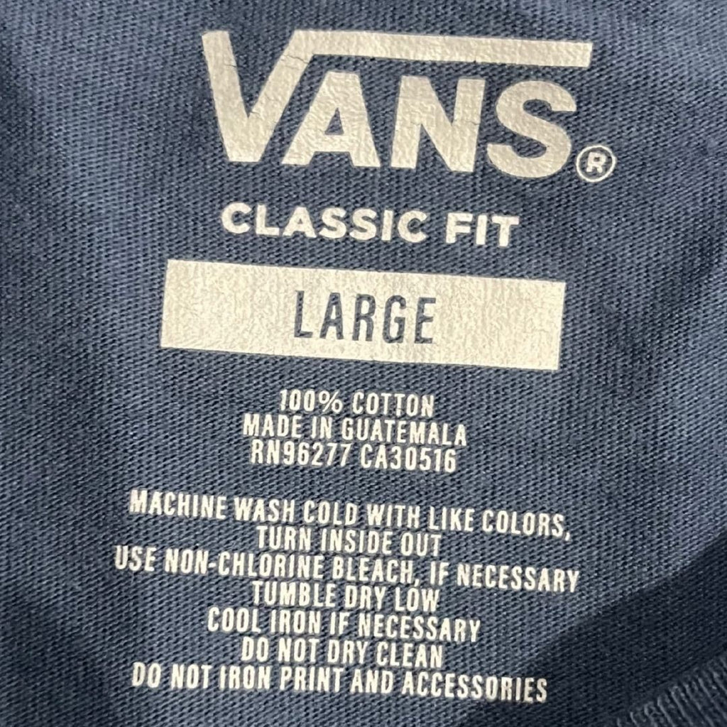Vans Long Sleeve Be Yourself Off the Wall Classic Fit Shirt L Skater Streetwear