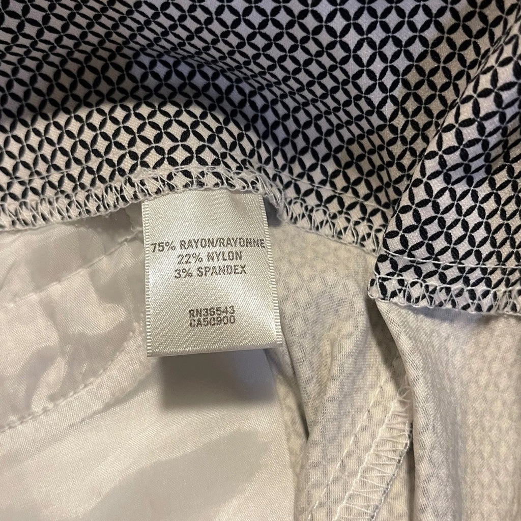 Van Heusen Black and White Pull on Pants slim fit casual size 4